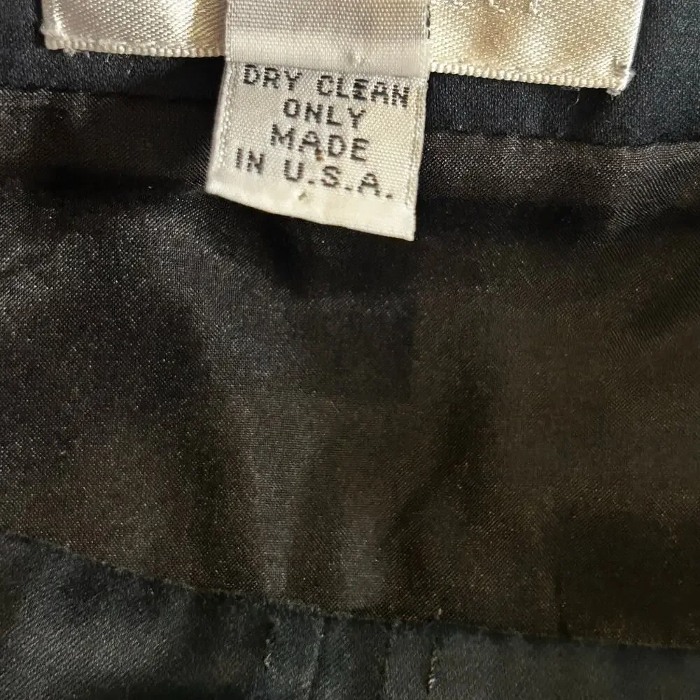 Chado Ralph Rucci‎ Skirt Size 8 Vintage Navy Straight Pencil Y2K 90s Made in USA